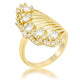 Natalie 2.15ct CZ 14k Gold Contemporary Cocktail Ring