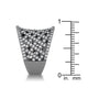 Brin 1.4ct CZ Hematite Wide Woven Style Ring