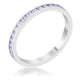 Teresa 0.5ct Light Lavender CZ Stainless Steel Eternity Band