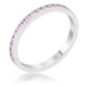 Teresa 0.5ct Pink CZ Stainless Steel Eternity Band