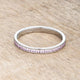 Teresa 0.5ct Pink CZ Stainless Steel Eternity Band