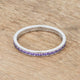 Teresa 0.5ct Amethyst CZ Stainless Steel Eternity Band