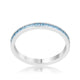 Teresa 0.5ct Blue Topaz CZ Stainless Steel Eternity Band