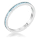 Teresa 0.5ct Aqua CZ Stainless Steel Eternity Band