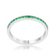 Teresa 0.5ct Emerald CZ Stainless Steel Eternity Band