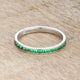 Teresa 0.5ct Emerald CZ Stainless Steel Eternity Band