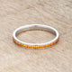 Teresa 0.5ct Orange CZ Stainless Steel Eternity Band