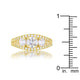 Geneviere 1.45ct CZ 14k Gold Classic Ring