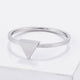 Stainless Steel Triangle Stackable Ring