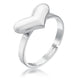 Stainless Steel Adjustable Heart Ring