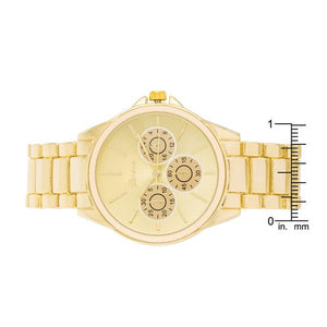 Chrono Gold Metal Watch