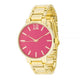 Gold Metal Watch - Pink