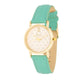 Gold Mint Leather Watch