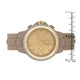 Ava Gold Taupe Metal Watch With Crystals